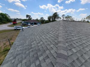 Asphalt shingles finished roof color shadow gray