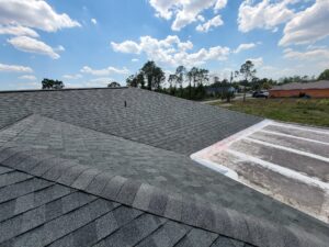 Asphalt shingles finished roof color shadow gray