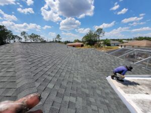 Asphalt shingles finished roof color shadow gray