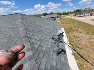Asphalt shingles finished roof color shadow gray