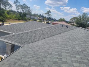 Asphalt shingles finished roof color shadow gray