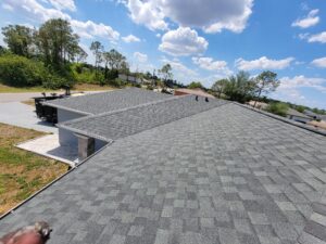 Asphalt shingles finished roof color shadow gray