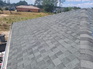 Asphalt shingles finished roof color shadow gray