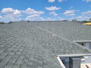 Asphalt shingles finished roof color shadow gray