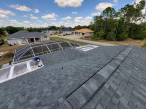 Asphalt shingles finished roof color shadow gray
