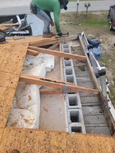 Roof Drying and Plywood Repairs